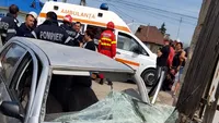 Accident cumplit la Tărtășești, în Dâmbovița. O femeie de 34 de ani și un copil, grav răniți