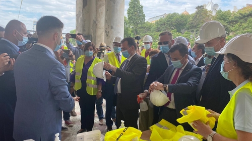 Ludovic Orban a vizitat șantierul de reabilitare a Cazinoului din Constanța. Lucrările de consolidare și restaurare, un proiect de anvergură al CNI