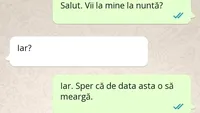 Bancul zilei. ”Vii la mine la nuntă?”. Ce răspuns a primit tânărul