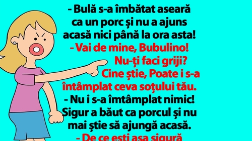BANC | "Bulă s-a îmbătat aseară ca un porc și nu a ajuns acasă nici până la ora asta!"