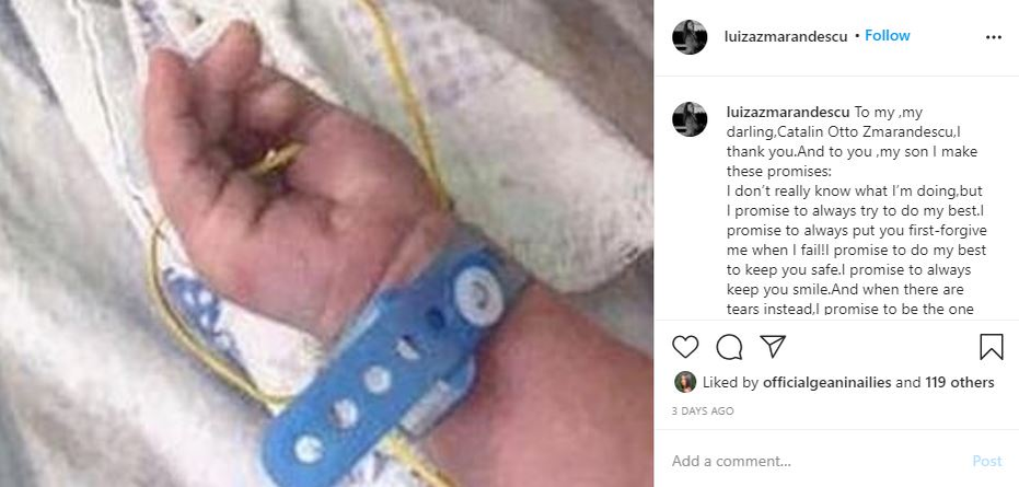 Cătălin Zmărăndescu a devenit tată pentru a patra oară! Ce nume au ales fostul luptător și frumoasa lui soție pentru bebeluș