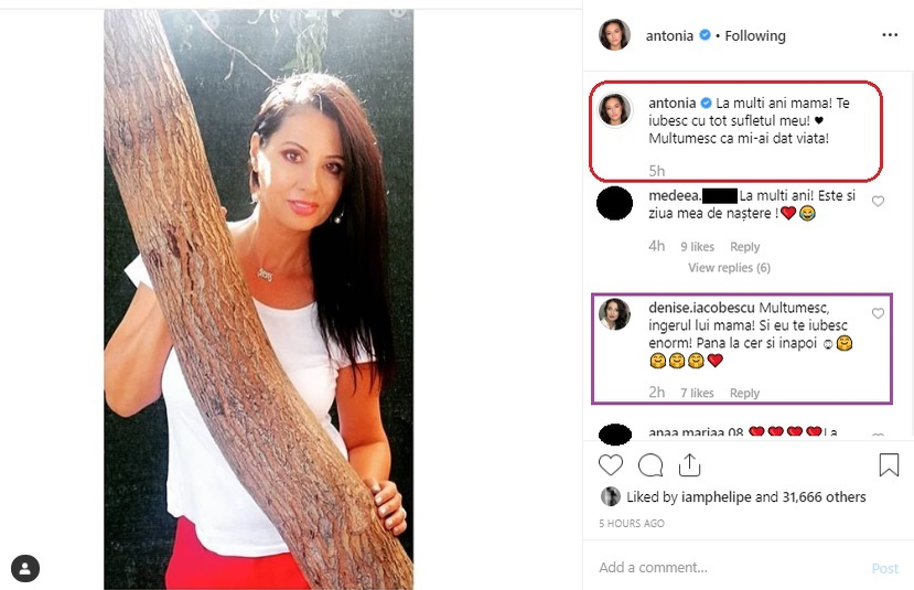 Cum și-a surprins Antonia mama chiar de ziua ei de naștere. Denise Iacobescu împlinește 52 de ani