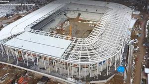 Lucrările la noul stadion Steaua avansează în ritm alert. Mesajul clubului către fani: „Sunteți entuziasmați?!” . FOTO