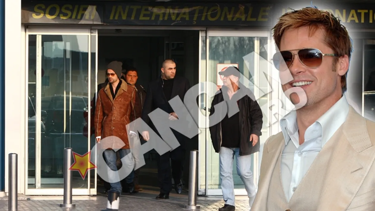 Imagini absolut fabuloase! Brad Pitt a venit, in sfarsit, in Romania! E fara Angelina?