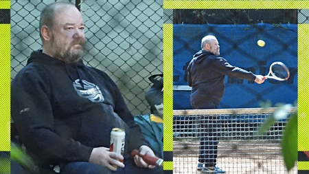 Mihai Constantin, campion și pe teren, nu doar pe scenă. Ionică din “Liceenii” s-a relaxat cu tenis și bere, în Herăstrău