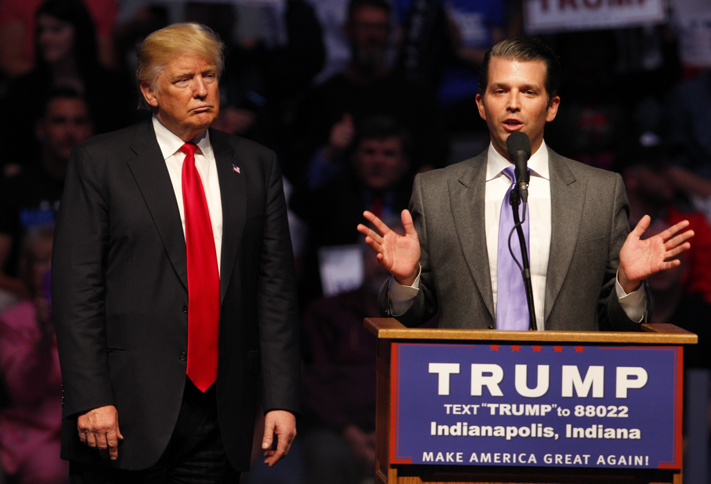 Donald Trump şi fiul lui cel mare, Trump Jr.
