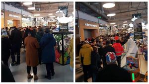 Mai multe persoane care stăteau la coadă într-un centru comercial din Craiova au fost amendate, pentru că nu au respectat distanțarea fizică