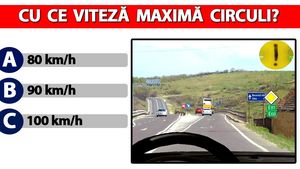 TEST AUTO | Cu ce viteză maximă va circula conducătorul autoturismului din imagine?