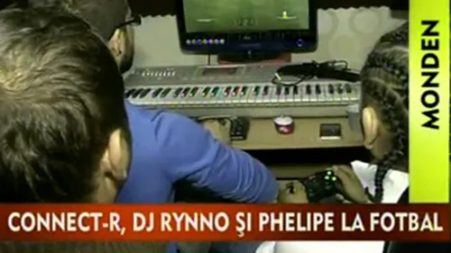 VIDEO Connect-R, DJ Rynno si Phelipe s-au intrecut la fotbal! Vezi cum se distreaza cei trei in afara scenei!