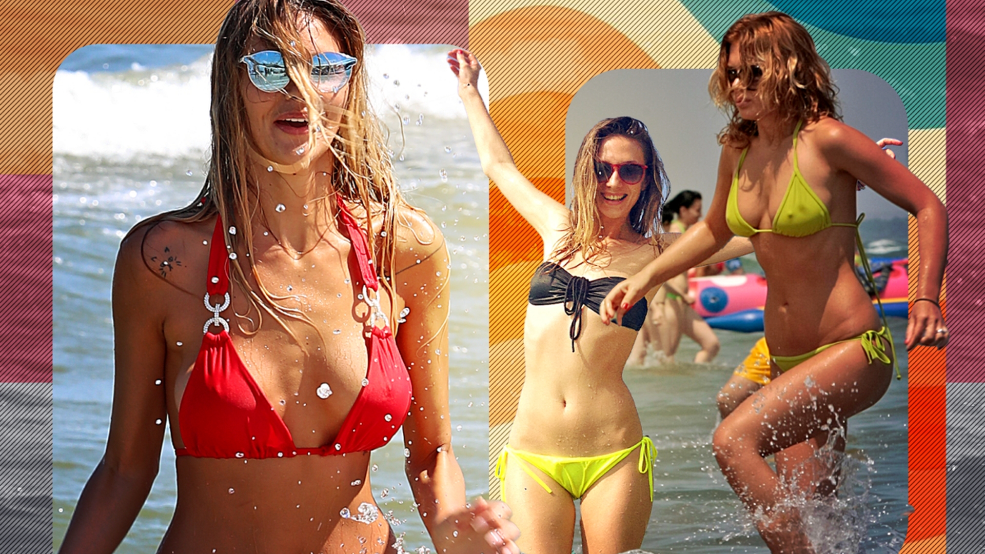 TOP sexy-vedete în costumele de baie prea strâmte cărora li s-au văzut ”butonașii”! ”Inculpate”: Ramona Olaru, Gina Pistol sau Adela Popescu