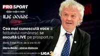 Ilie Dobre comentează LIVE pe ProSport.ro meciul Gloria Buzău - Unirea Slobozia, marți, 7 mai 2024, de la ora 19.00