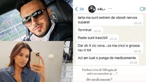 Cum a reacţionat Gabi Bădălău, după ce Claudia Pătrăşcanu a publicat mesaje în care afaceristul spune că a înghiţit o pungă de pastile: "Ce relevanţă au?"
