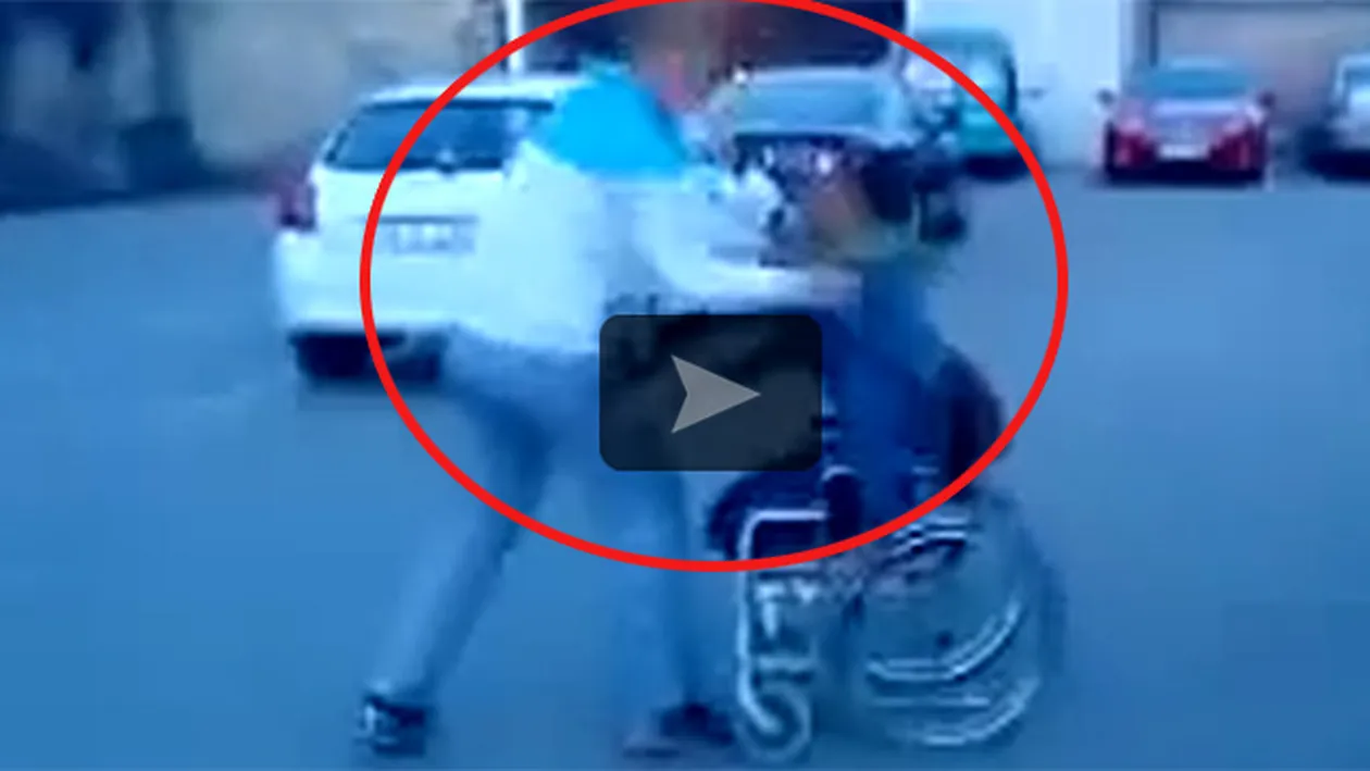 VIDEO Ce s-a intamplat la cateva momente dupa ce acest tanar in scaun cu rotile a fost trantit la pamant: Este incredibil