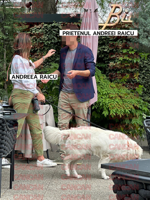 Andreea Raicu și un prieten apropiat, întâlnire în zona de nord a Capitalei