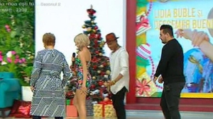 Lidia Buble, cu totul în vedere în direct la Kanal D, în emisiunea prezentată de Teo Trandafir