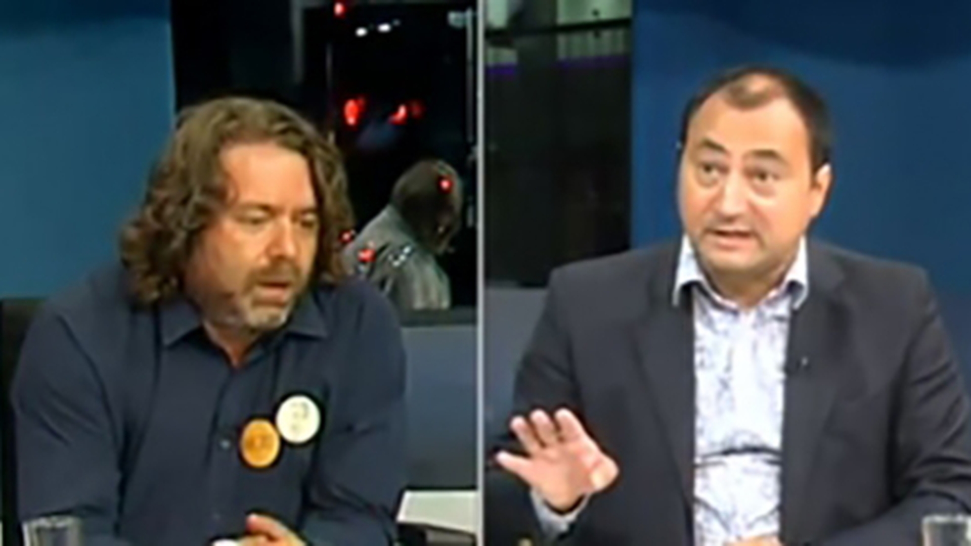 Scene incredibile într-un studio TV de la noi! Un senator a fost bătut în pauza publicitară!