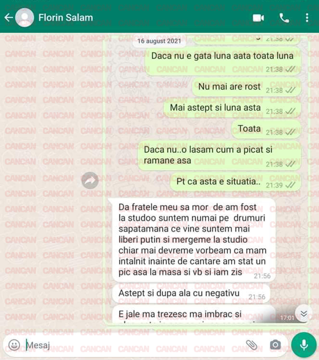Florin Salam promite că îi va face melodia, doar că a fost ocupat