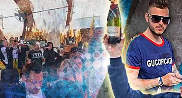 Juniorul unui patron milionar din fotbal a comandat la mare roabe + piramide de șampanii!