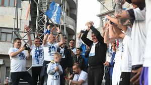 Ce s-a întâmplat la sărbătorirea titlului în centrul Constanței. Echipa lui Gheorghe Hagi, adusă ca marile campioane ale Europei