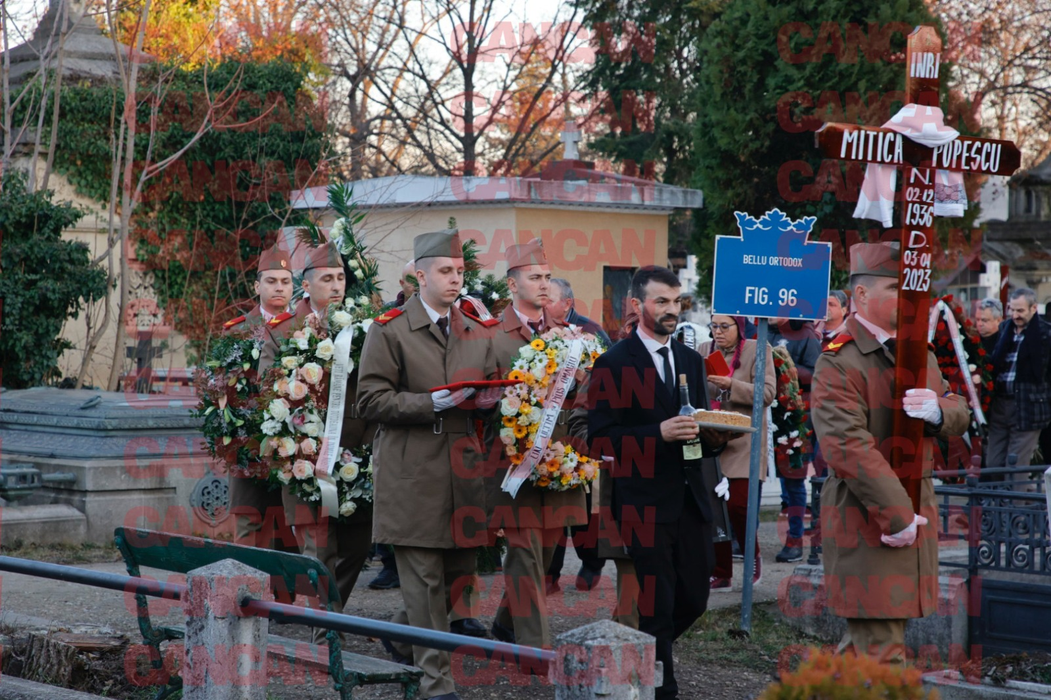 Mitică Popescu, înmormântat la Bellu, vineri, 6 ianuarie (Foto: CANCAN.RO)