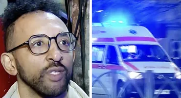 Kamara, martor al unui accident teribil. Un motociclist e în stare gravă