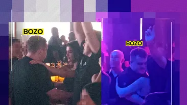 Răzvan, fiul europarlamentarei Rovanei Plumb, show de zile mari la NUBA. Atingeri senzuale și dansuri lascive cu “Bozo”!