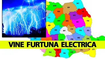 ANM, avertizare cruntă! Vine furtuna electrică în România. Fenomene meteo foarte periculoase