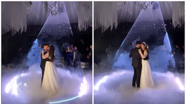 VIDEO emoționant cu dansul mirilor la nunta lui Iancu Sterp cu Denisa Coțolan. Melodia specială pe care au ales-o