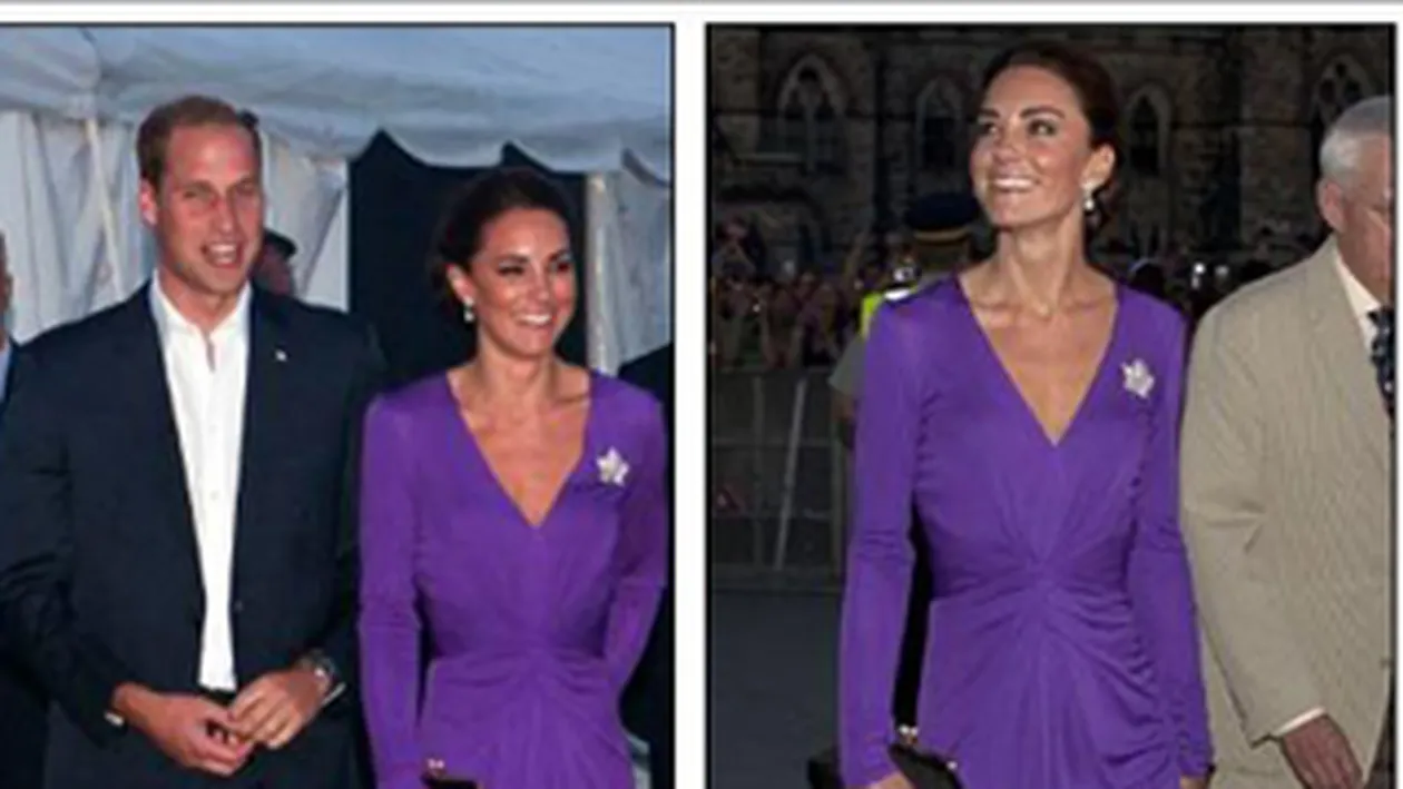 Kate Middleton, divina intr-o rochie violet