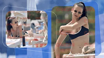 Mara Mareș a pus politica pe pauză și a oferit imaginile zilei, la piscină! Soarele a lovit năprasnic, dar... Show de deputat uns cu toate alifiile... de protecție! 