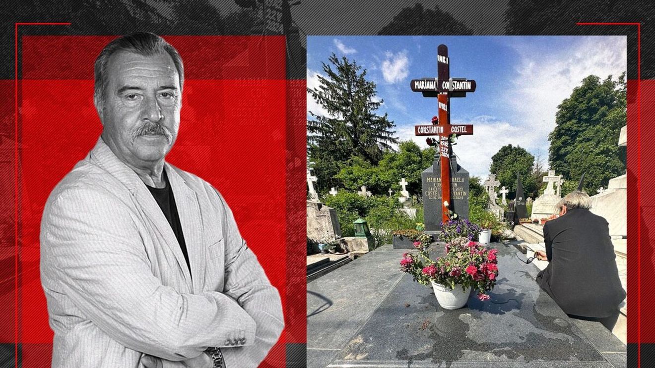 Ce s-a întâmplat la mormântul lui Costel Constantin, la un an de când s-a stins din viață. Cu cine a fost nora actorului ca să îi aprindă o lumânare. Fotografii exclusive