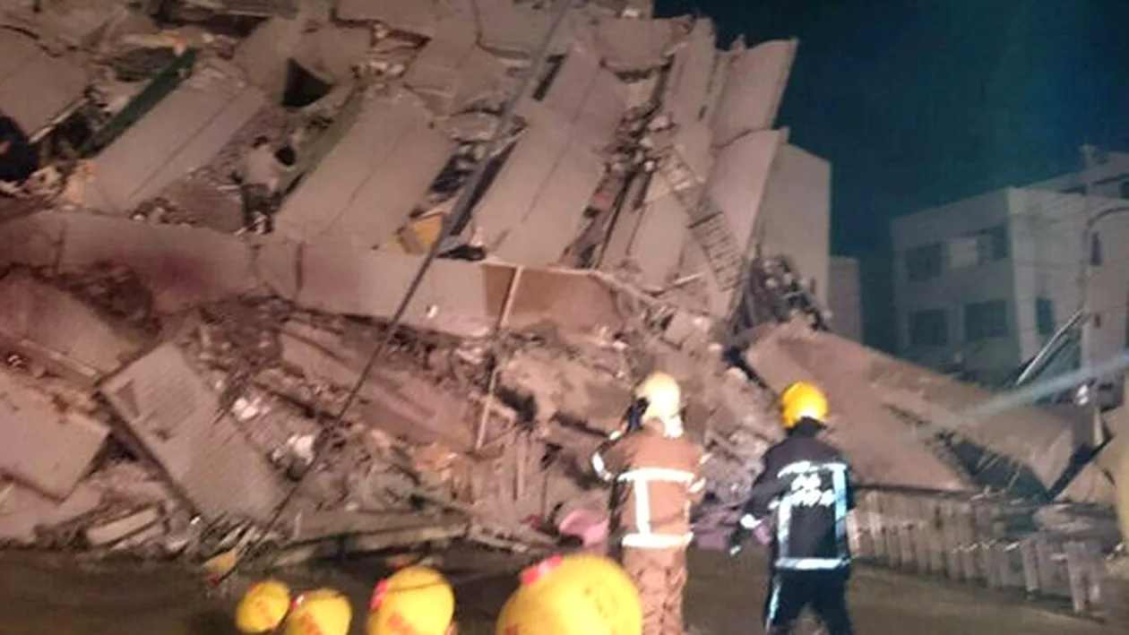 Cutremur cu magnitudinea de 6, 4 grade in Taiwan. Bilantul tragediei: cinci morti si peste 300 de raniti
