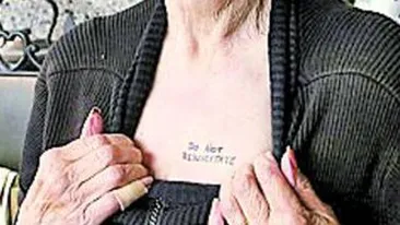 S-a tatuat ca sa fie sigura ca moare
