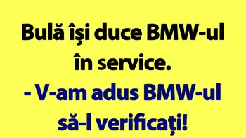 BANC | Bulă are probleme cu BMW-ul