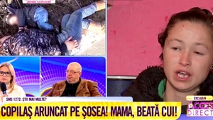 Caz revoltător! Copil lăsat pe șosea, lângă mama lui beată moartă! Simona Gherghe: "Este absolut îngrozitor. Nu pot să privesc imaginile astea"