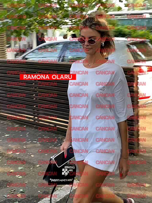 Ramona Olaru se îndreaptă către mașină (Foto: CANCAN.RO)
