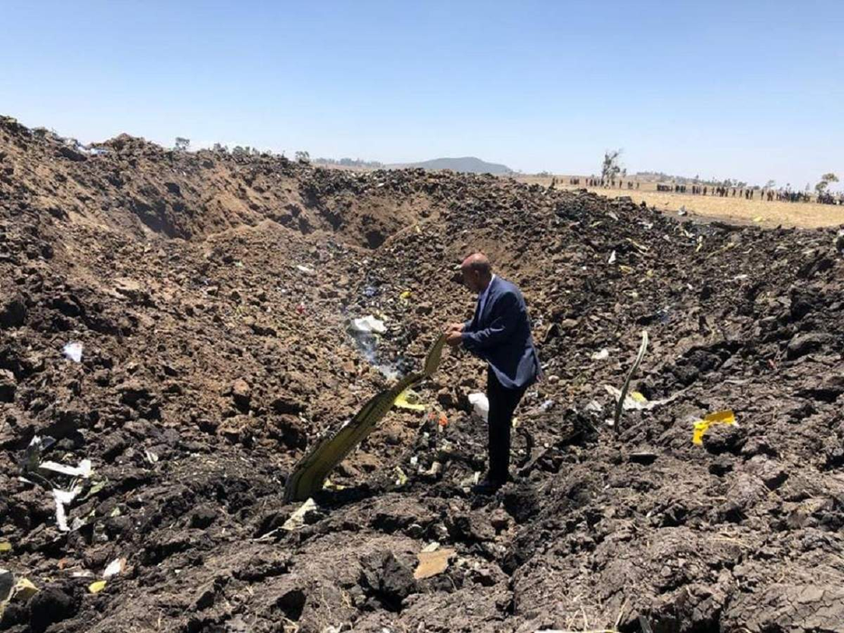 Primele imagini de la tragedia aviatică din Etiopia. Nu există supraviețuitori