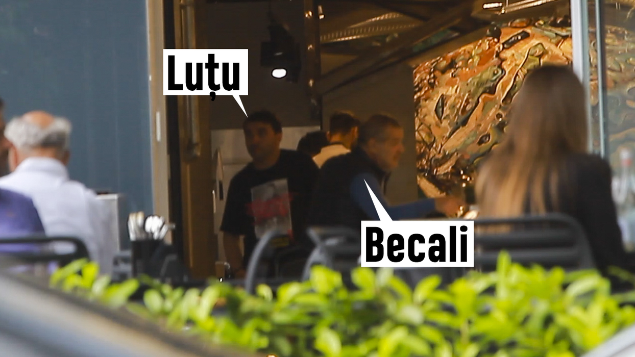 În timp ce Suveranul Pontif se afla în București, milionarul, sub atenta supraveghere a lui Ionuț Luțu, a ales să meargă la cumpărături