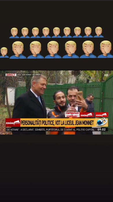 Detaliul comic observat de un telespectator, în timp ce Klaus Iohannis era în direct la Antena 3. Ce vedetă a apărut în cadru