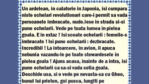 BANCUL ZILEI | Un ardelean își cumpără niște ochelari revoluționari din Japonia