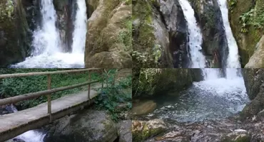 Cascada din România care își schimbă aspectul în funcție de anotimp. În ce zonă se află