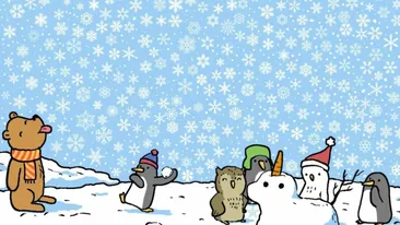 Test IQ | Numai cei cu ochi de vultur văd unde se ascund 3 stele în ninsoarea liniștită din imagine!