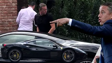 Reghe face ravagii prin București cu noul Ferrari de 300.000 €!