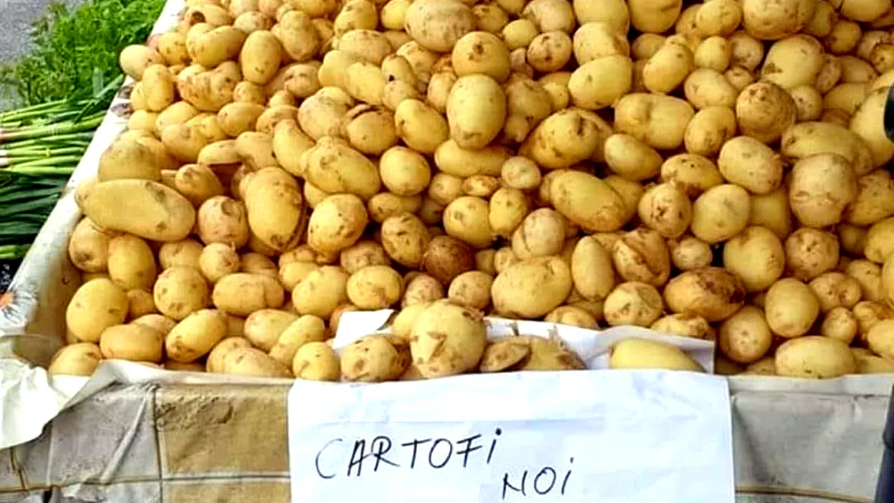 Ireal câți lei costă un singur kilogram de cartofi românești noi în piața bogătașilor din Dorobanți