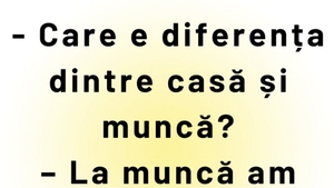 BANCUL DE LUNI | Care e diferența dintre casă și muncă