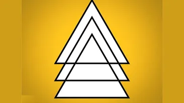 Testul de inteligență la care și geniile greșesc | Câte triunghiuri sunt, de fapt, în această imagine?