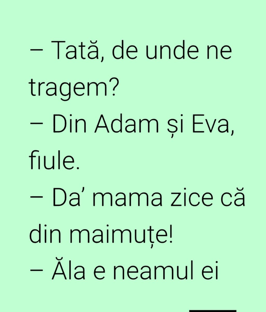 Bancul de azi