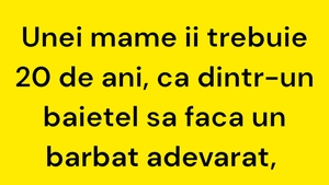 Bancul sfârșitului de săptămână | Ce face mama în 20 de ani...