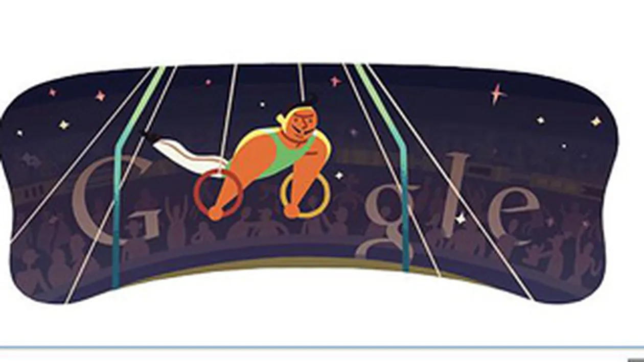 Google promoveaza azi gimnastica - proba masculina la inele