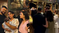 Oana Ciocan și Jador și-au botezat fiul! Primele imagini de la creștinarea lui Avraam